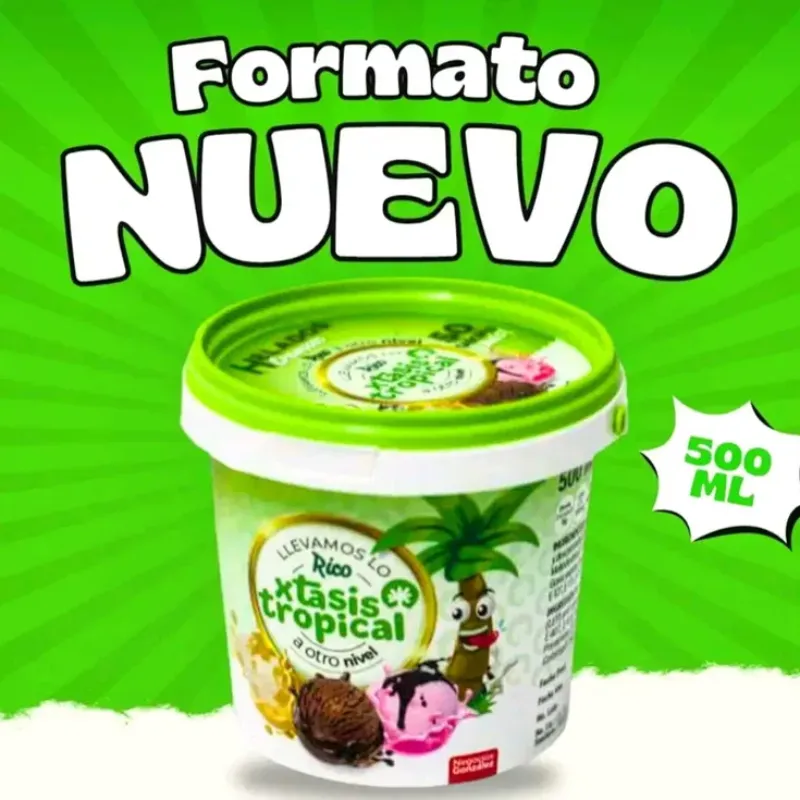 Helado xtasis Tropical  500 ml
