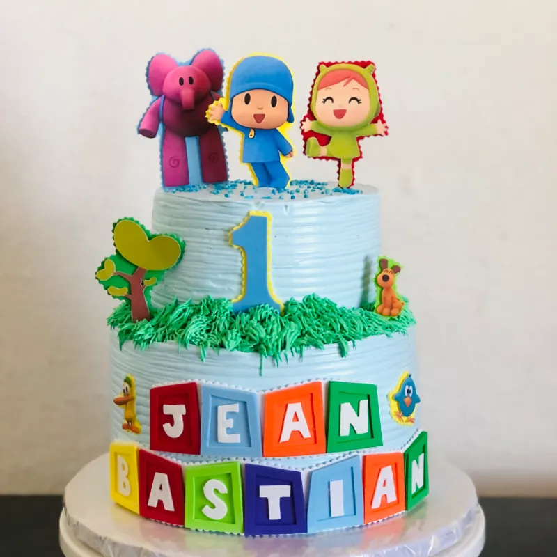 Cake de dos pisos Pocoyó