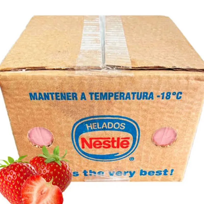 Helado nestle de fresa