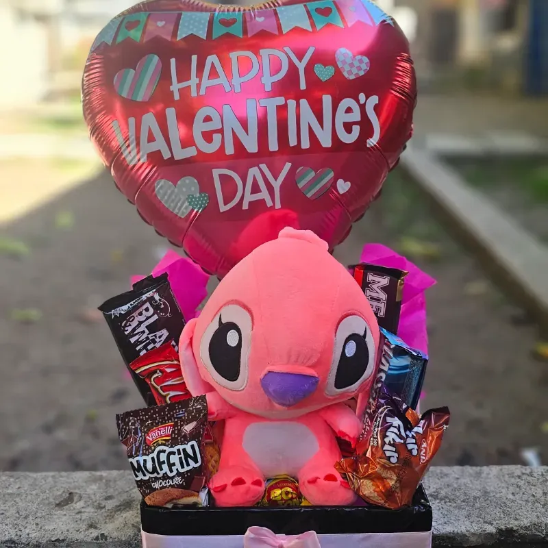 Cajita con stich y confituras ✨️