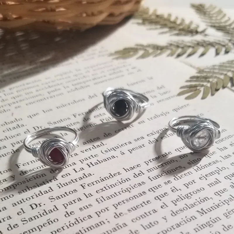 Anillos art line plateados