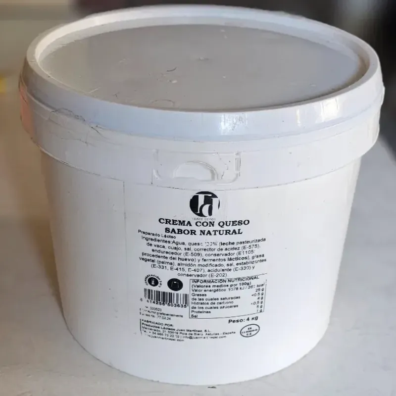 Cubeta Queso crema 2kg