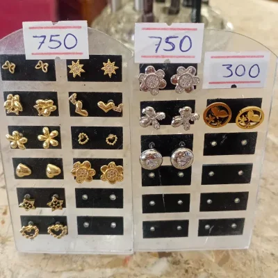 Aretes enchapados