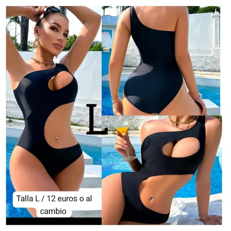 Bikini negro talla L