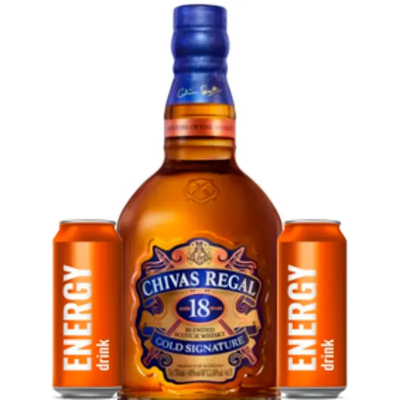 WHISKY CHIVAS REGAL 18 AÑOS + 2 ENERGIZANTES