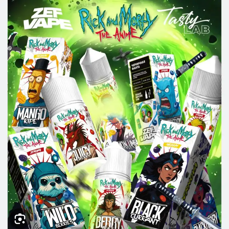 Pomos de 30ml (RICK AND MORTY THE ANIME) con 2% de nicotina
