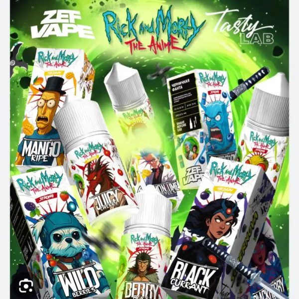 Pomos de 30ml (RICK AND MORTY THE ANIME) con 2% de nicotina
