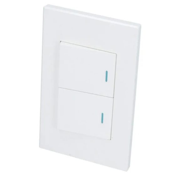 Placa con 2 switch