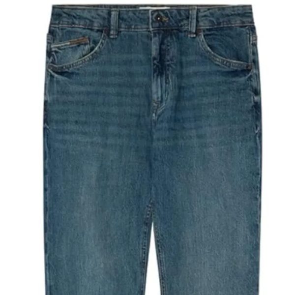 Pantalón vaquero slim verdoso fit