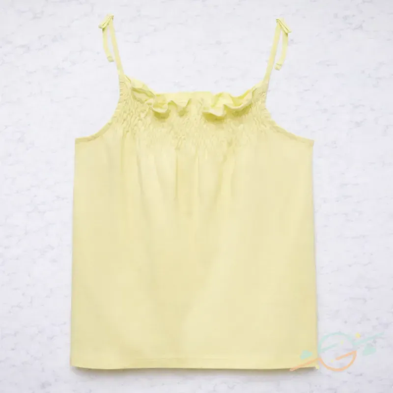 Blusa amarilla MANGO #0001