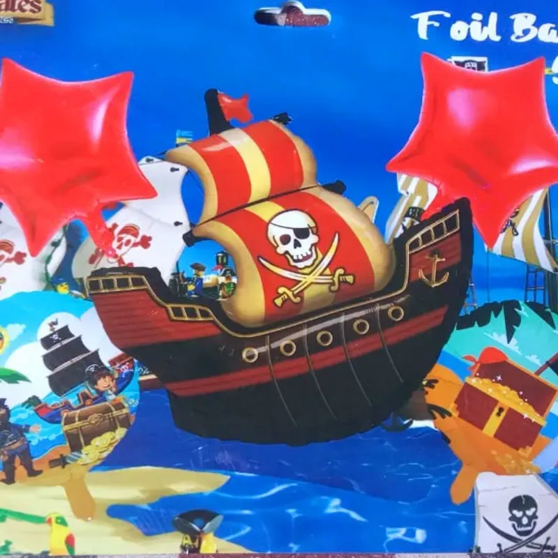 Set Globos Decoración "BARCO PIRATA"
