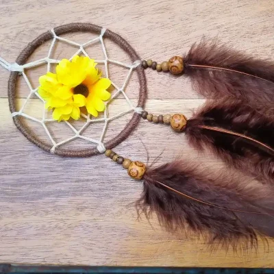 Atrapasueño con girasoles