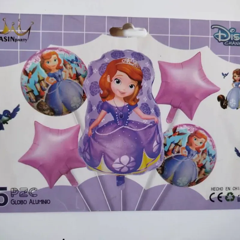 Set de globos de 5 piezas temáticos y de fiesta