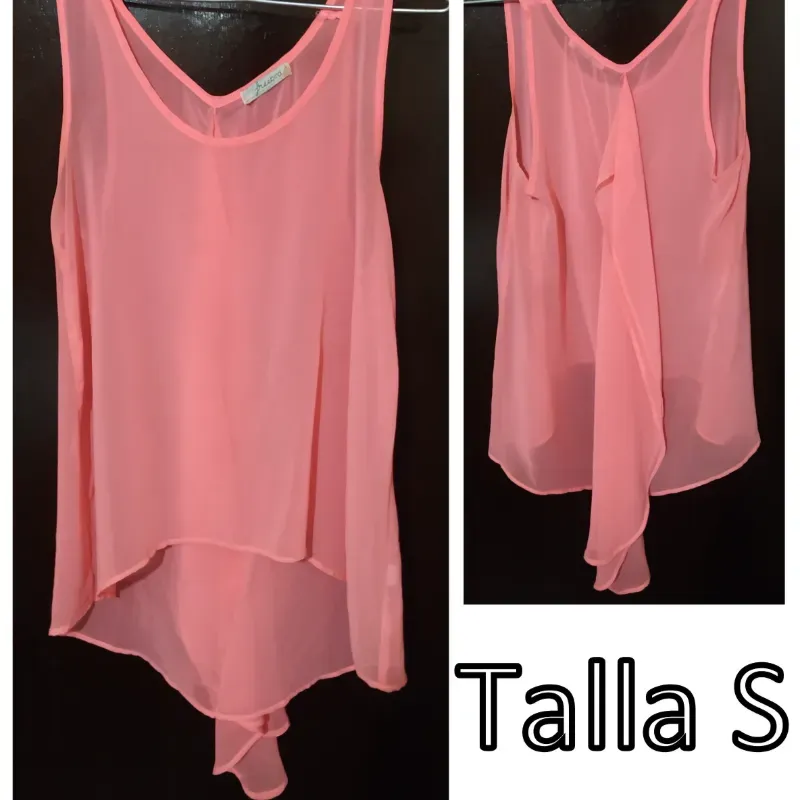 Blusa naranja.