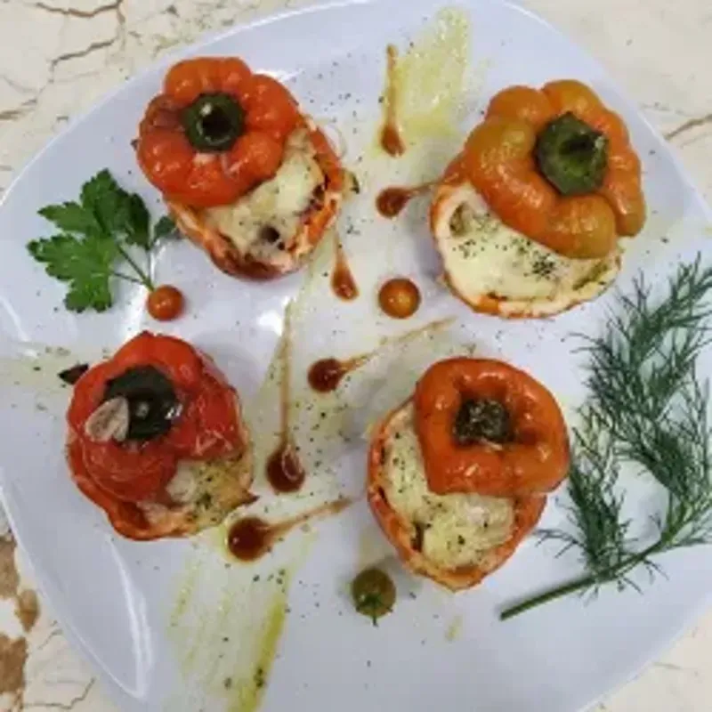 Pimientos Asados rellenos de Atún