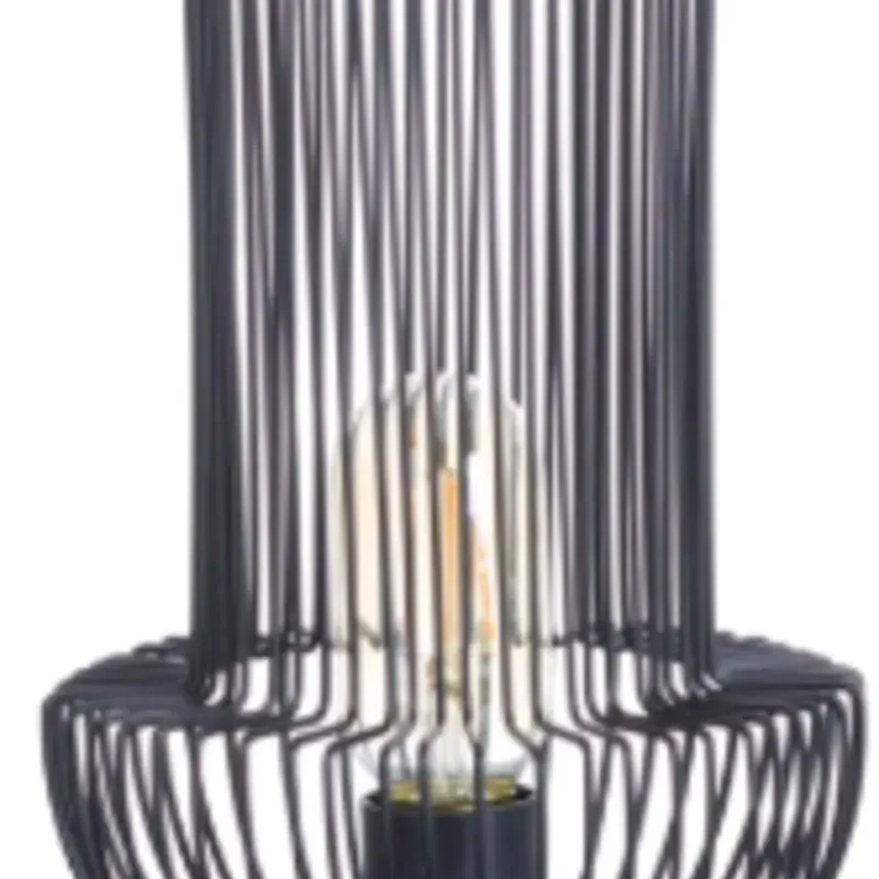 LAMPARA DE MESA YAN HIERRO NEGRO