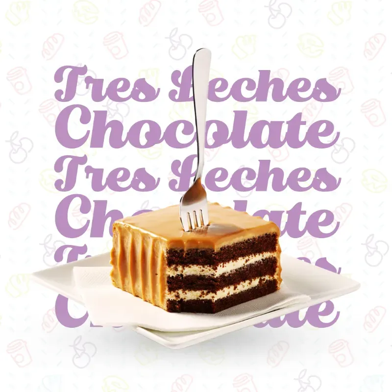 Tres leches de chocolate