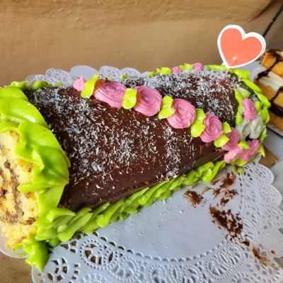 Brazo gitano de crema mantequilla