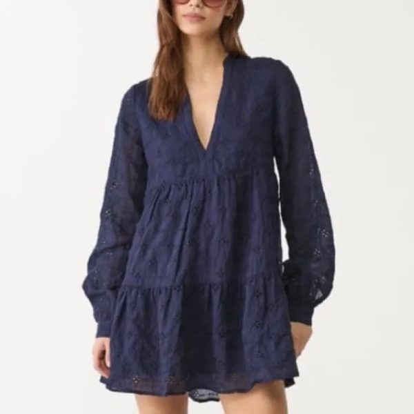 Vestido azul oscuro