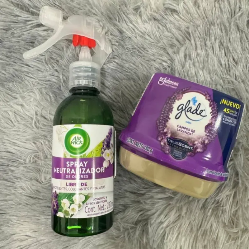  Ambientadores Lavanda – Air Wick + Glade Frescura floral, bienestar prolongado.