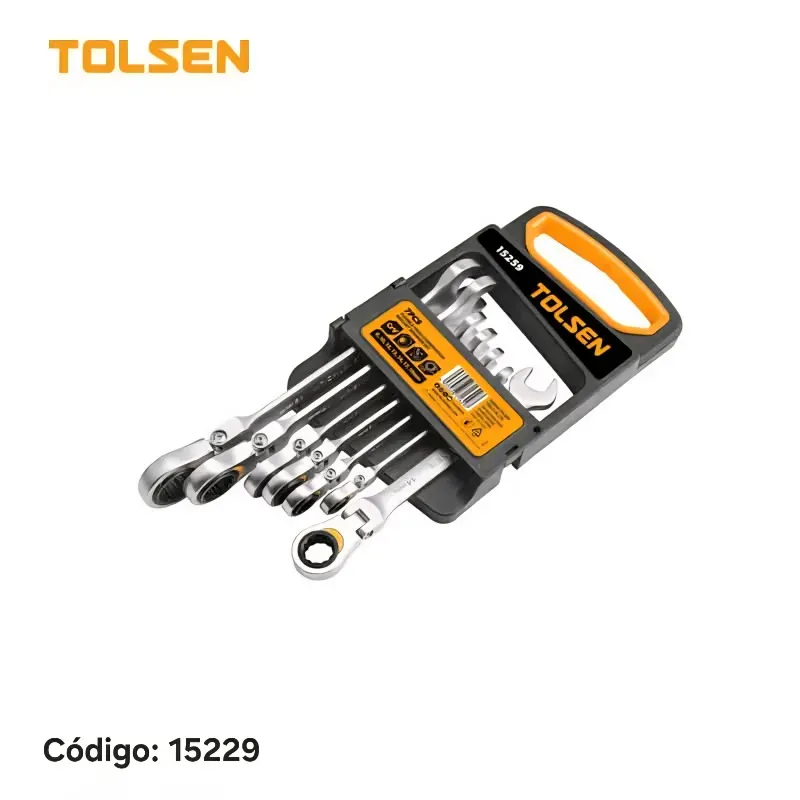 Juego de 7 llaves combinadas rígidas