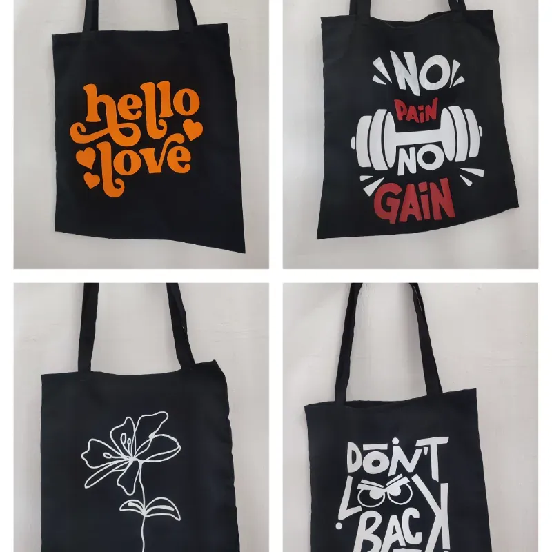 Jaba negra de algodón ️