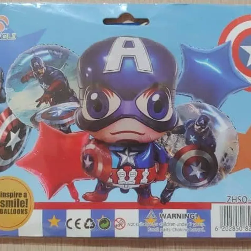 ‼️Set de globos de 5 piezas Capitan América ‼️