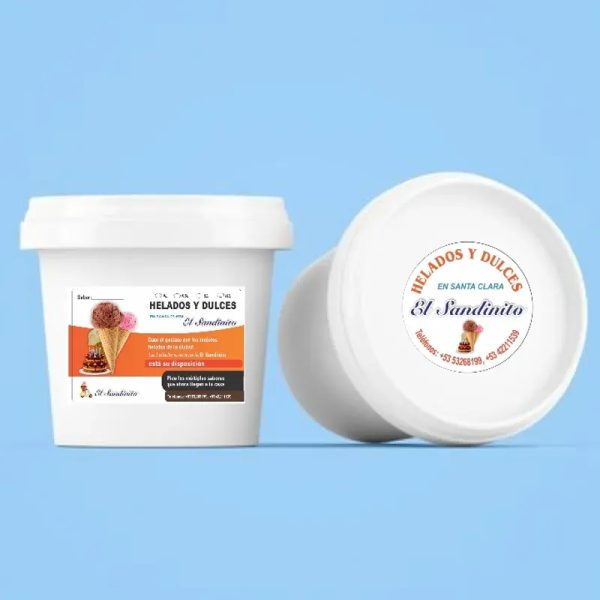 HELADO FRESA y CHOCOLATE. (4 LITROS)