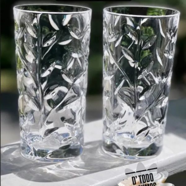 Vaso Largo Floreado
