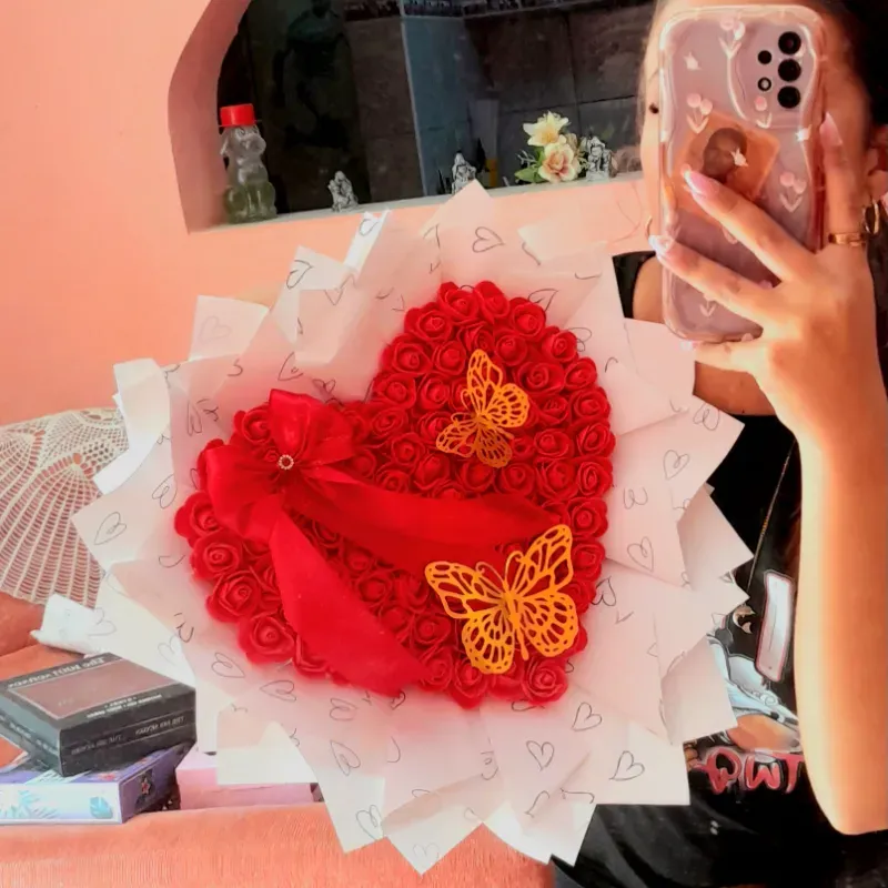 Ramos corazon en foami ❤️