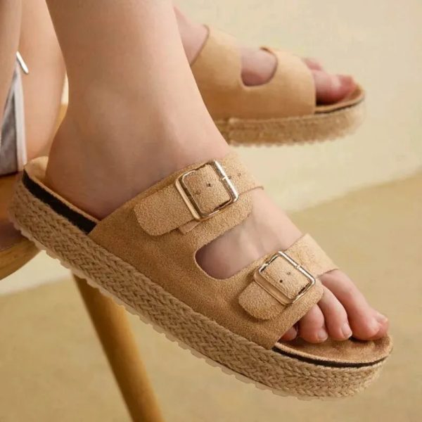 Prácticas beige con suela de saco