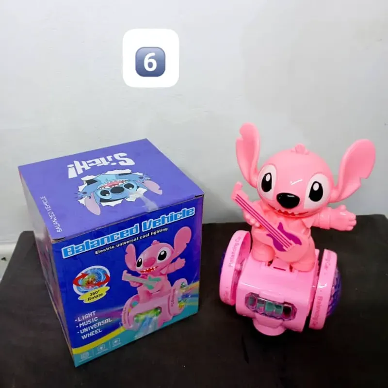 Angel Stitch sobre patineta