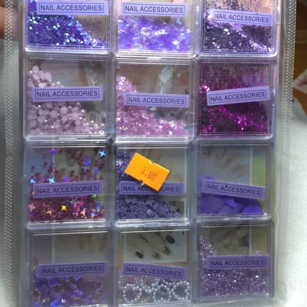 Piedras Nail Accesorio Morado