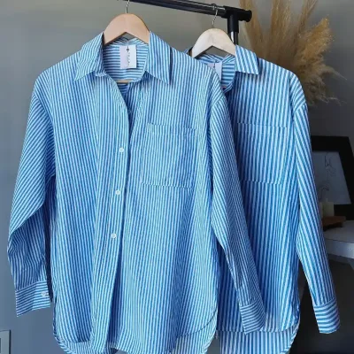Camisa Azul Ralla