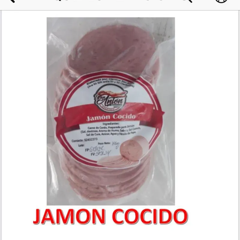Jamón Cocido sellado (1lb) sellado al vacío