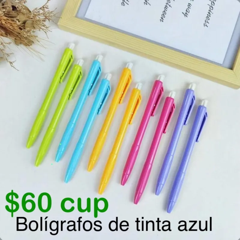 Bolígrafos tinta azul