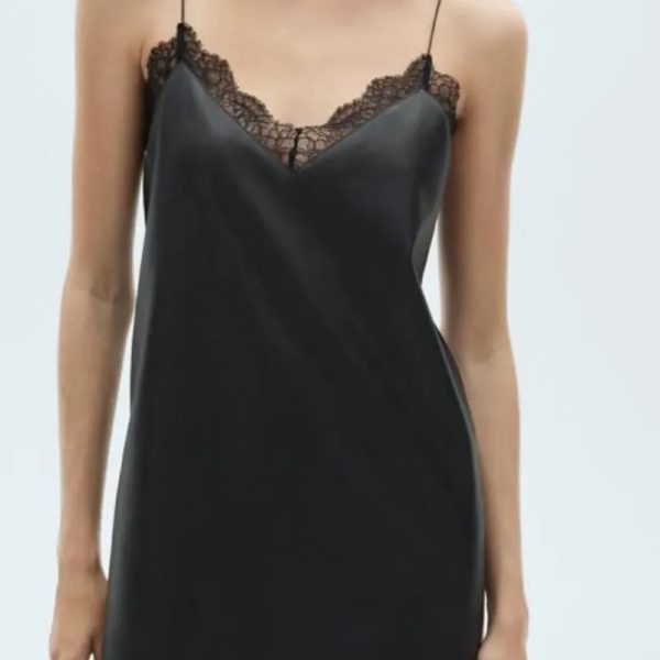 Vestido Negro Mango
