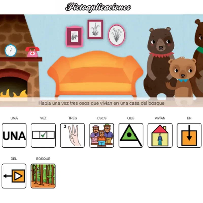 ✨ Pictocuentos – Ricitos de Oro & Los 3 Cerditos