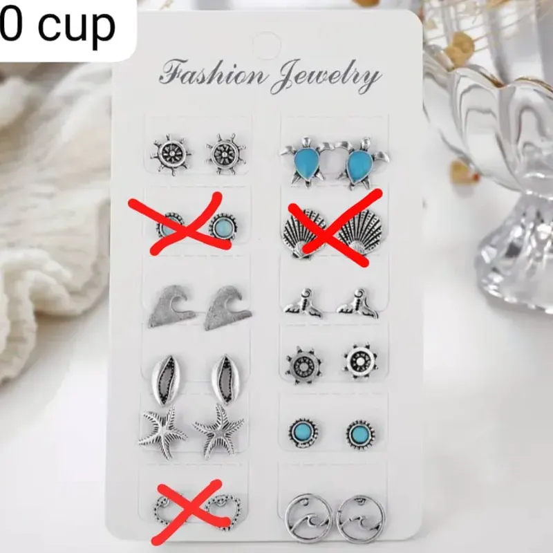 Pendientes del mar pequeños