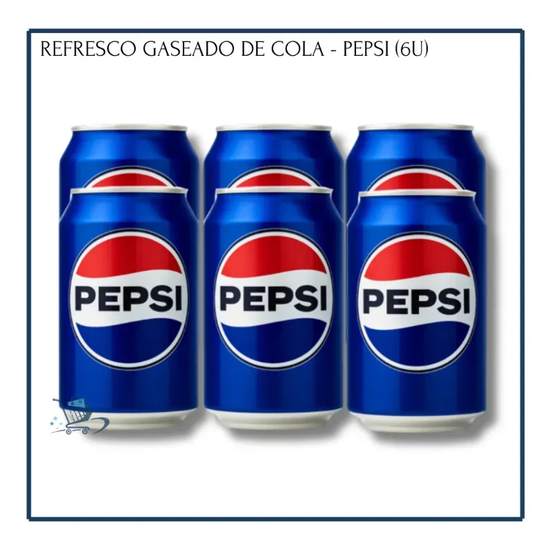 Refresco Gaseado de Cola - Pepsi 300ml (6u)