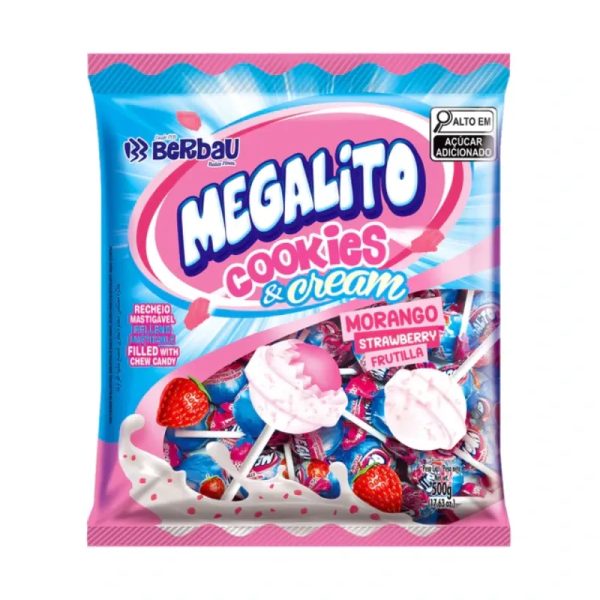 CHUPA CHUPA MEGALITO COOKIES AND CREAM FRESA