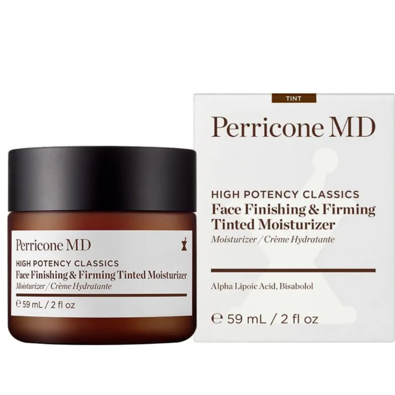 Perricone MD Clásicos de alta potencia: Crema hidratante teñida reafirmante y acabado facial de amplio espectro SPF 30 2 onzas