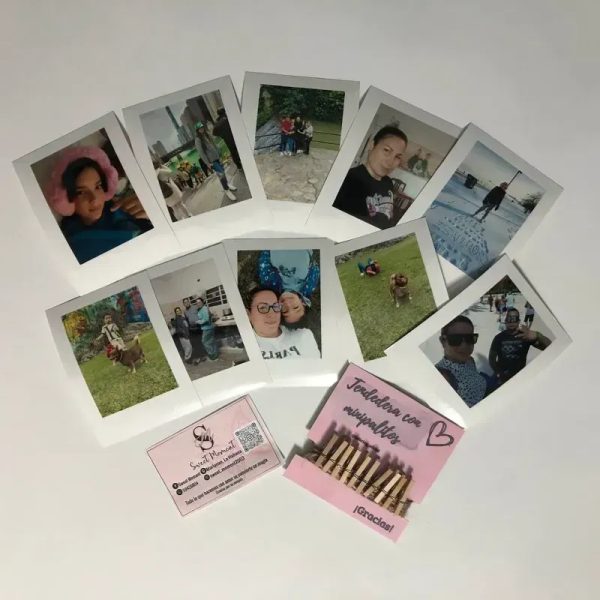 Tendederas con 10 polaroid grandes