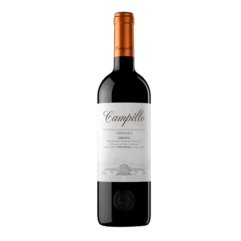 Vino Tinto Tempranillo D.O.Rioja CAMPILLO Crianza 750 ml/6 Caja
