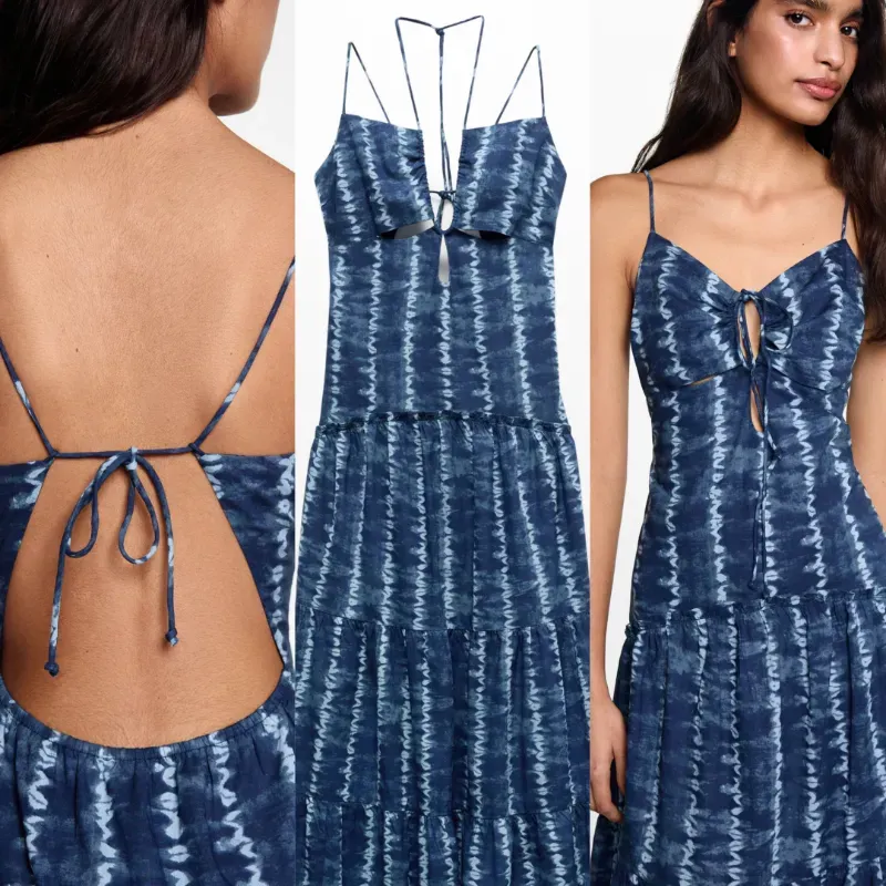 Vestido estampado tie-dye