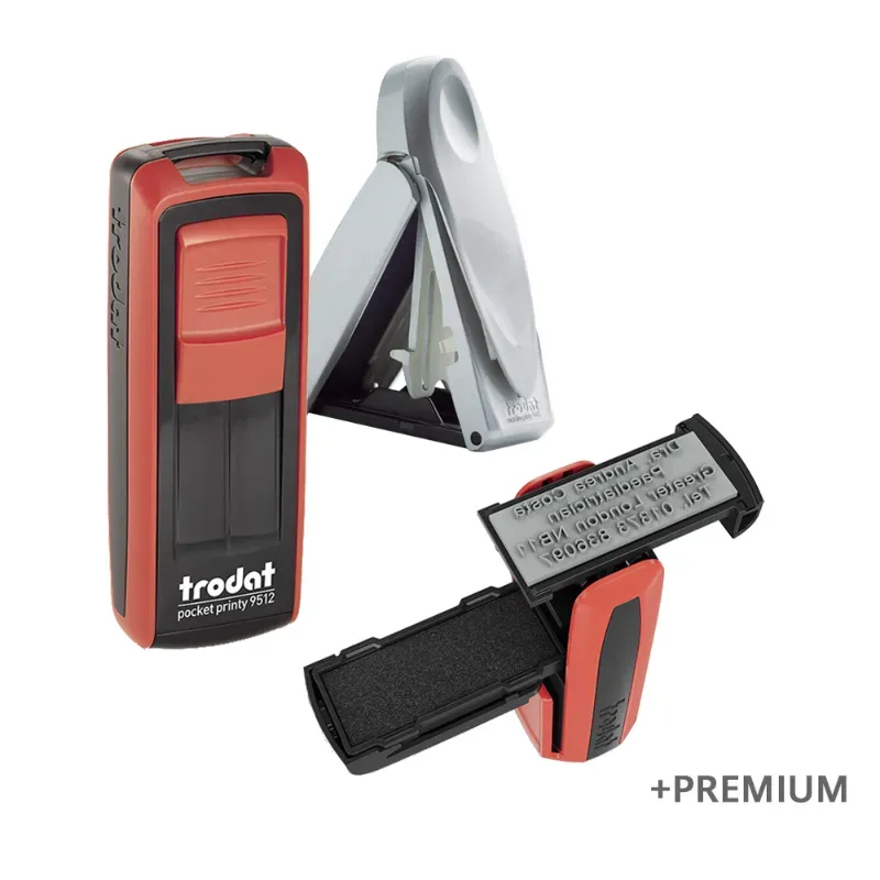 9512 pocket printy, rojo fuego  almohad negro