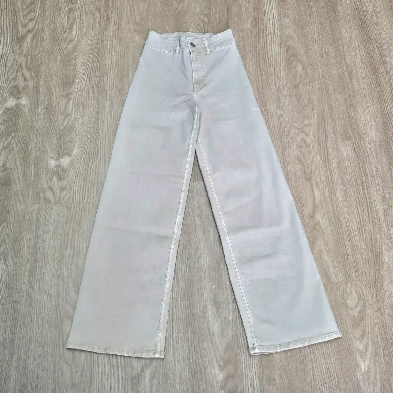 Pantalon Ancho elegante color Beich