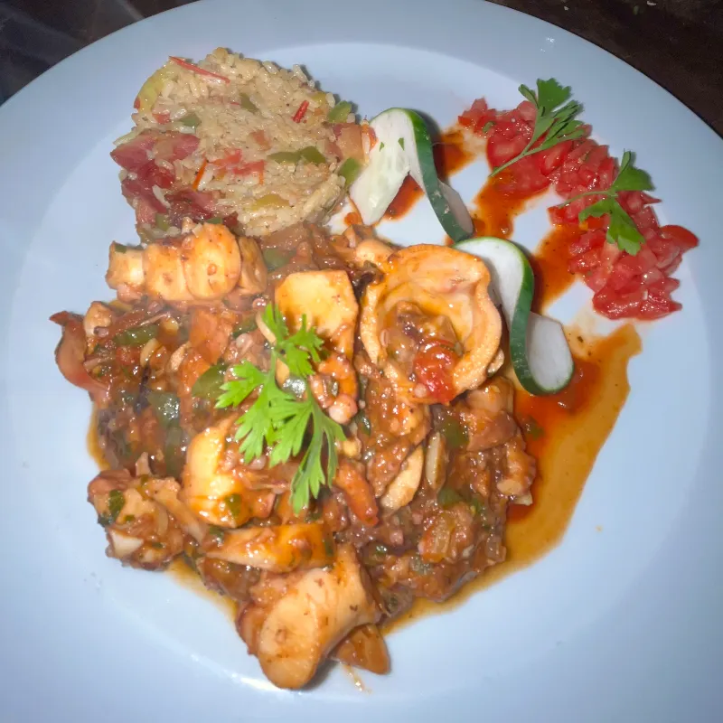 Pulpo enchilado
