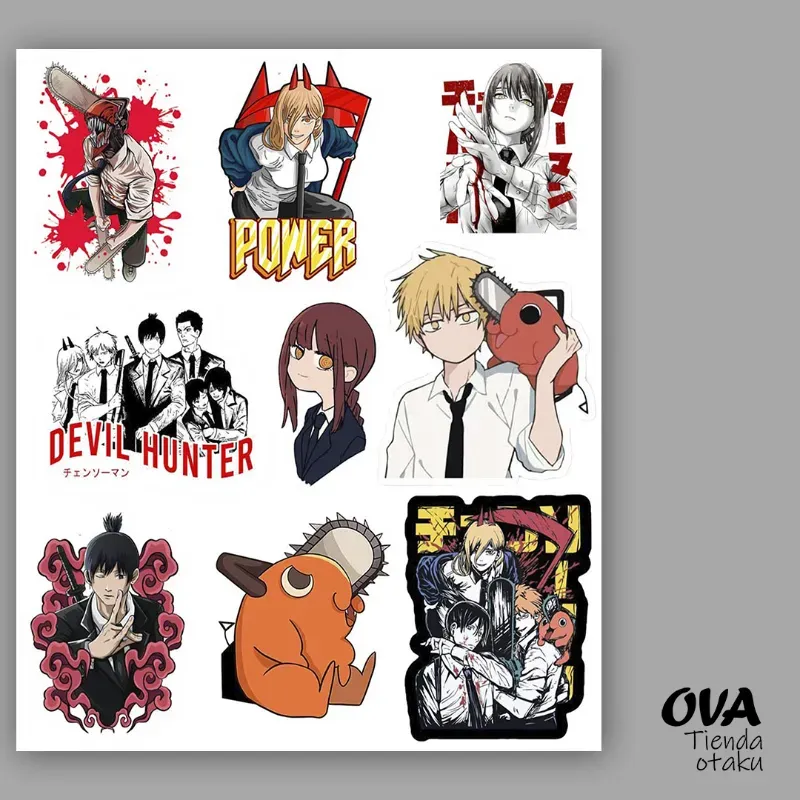  Pack de stickers Chainsaw Man