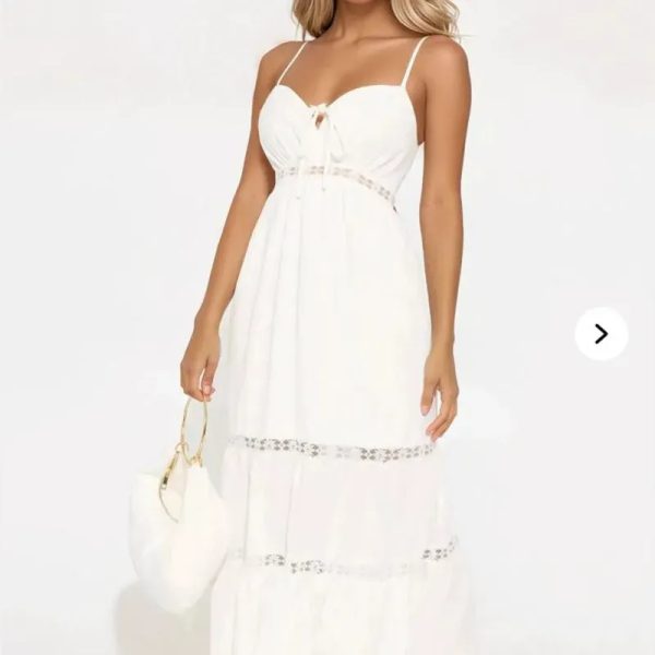 Vestido blanco de mujer